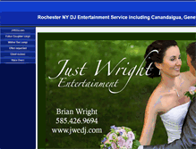 Tablet Screenshot of justwrightentertainment.com